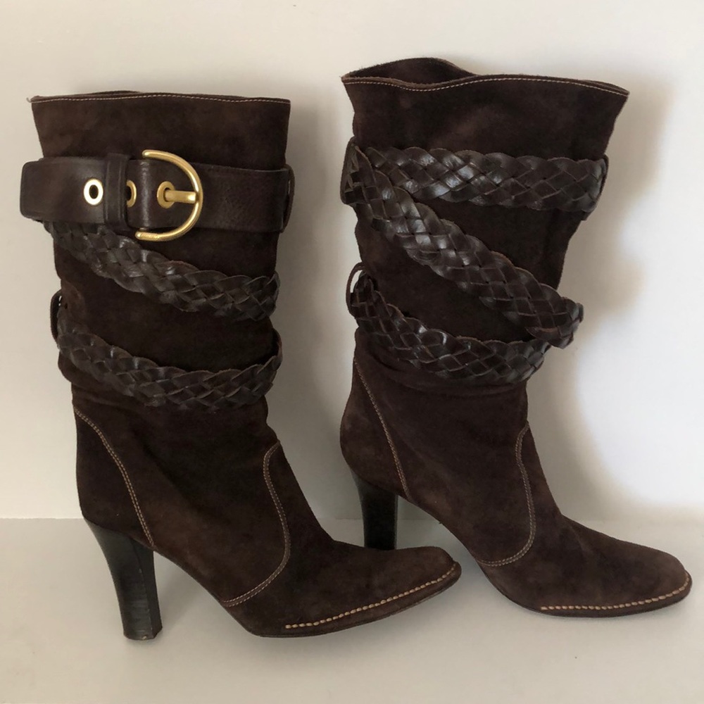 Coach Randie Suede Boots Made in Italy. Size 10